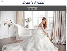 Tablet Screenshot of jeansbridal.com